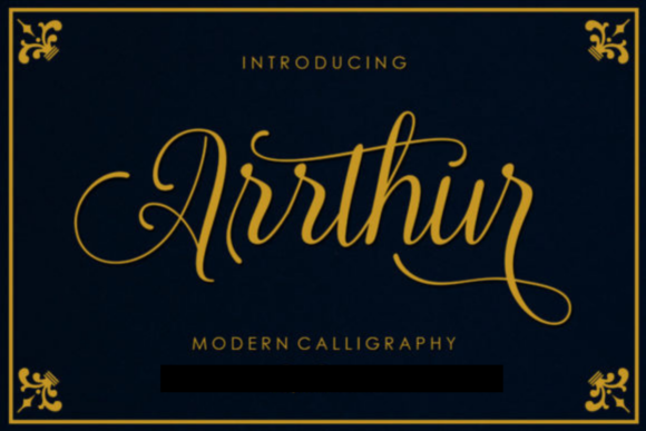 Arrthur: The Script Font That Elevates Brand Identity