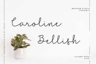 Caroline Bellish: A Modern Script Font for Makers