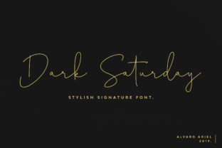 Dark Saturday Font: A Script for Editorial Soul