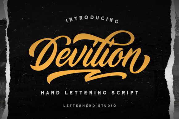 Devilion Font: Bold Script for Makers