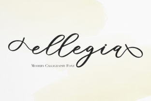 Ellegia Typeface: A Romantic Script for Editorial Design