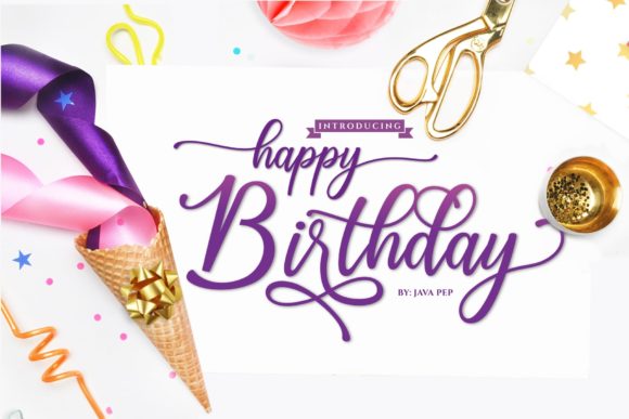 Happy Birthday Font: Bold Script for Campaigns