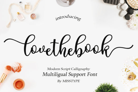 Lovethebook Font: Romantic Script for Branding