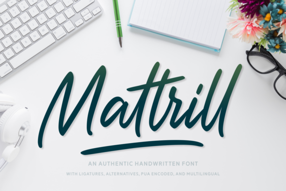 Mattrill: A Script Font That Elevates Brand Identity