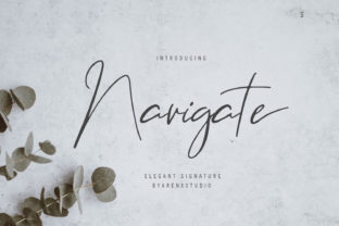 Navigate Script Font for Editorial Design