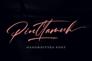 Pinttamuh: A Sophisticated Script Typeface for Editors