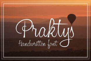 Praktys Font: A Sweet Script for Crafters