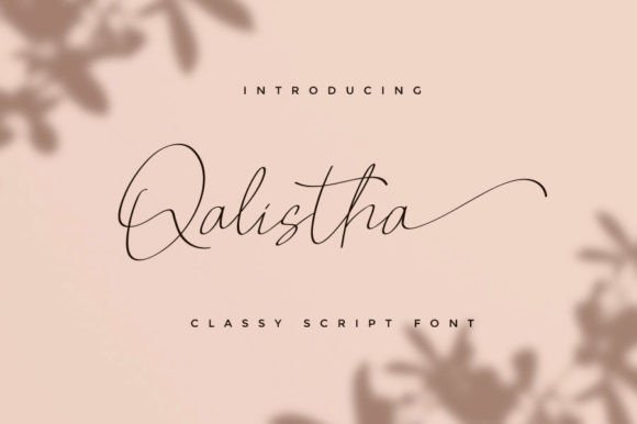 Qalistha Typeface for Elegant Editorial Design