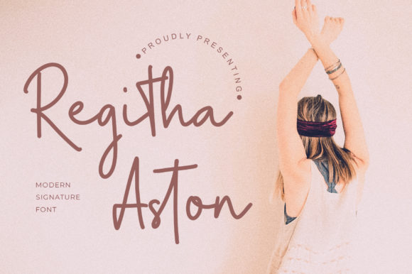 Regitha Aston: A Handwritten Font for Editorial Charm