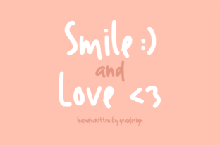 Smile and Love: A Cheerful Script Font for Crafters