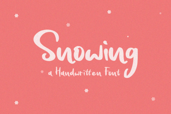 Snowing: A Gentle Script Font for Winter Editorial Design