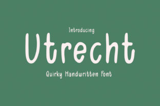 Utrecht: A Handwritten Font for Bold Campaigns